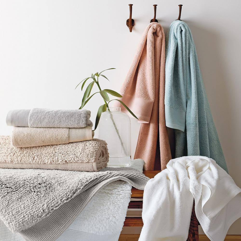 Organic White Solid Cotton Bath Towel